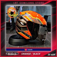 ZEUS Helmets GJ 609 [ORANGE/BLACK]