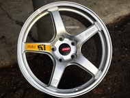 New Car Sport Rim Flow Forming RAYS GRAM LIGHT 57CR 17x7.5J 5x113 ET38 Silver Machine Face - READY S