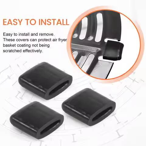 B01C-Air Fryer Rubbers Bumpers Fit Power Air Fryer Crisper Plate Air Fryer Replac Protective Covers 