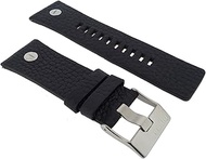 Watch Strap LB-DZ7313 Original Replacement Strap DZ 7313 Leather Watch Strap 28 mm Black, Strap.