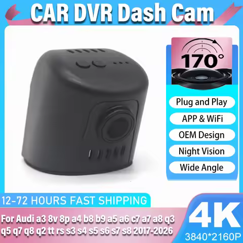 New! 4K Car DVR For Audi a3 8v 8p a4 b8 b9 a5 a6 c7 a7 a8 Dash Cam for Audi q3 q5 q7 q8 q2 tt rs s3 