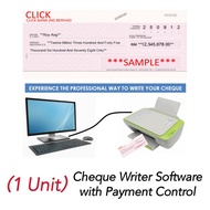 1 Unit X N-1.0 Cheque Writer Software with Payment Control