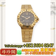 寶格麗 BVLGARI DIAGONO SCUBA，型號 SD 38 G，金色錶鍊腕錶，手錶，手錶帶，古董錶、男女錶、懷表、勞力士 Rolex、百達翡麗 PATEK PHILIPPE、愛彼 AP、江詩