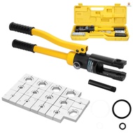 YQ-300 Hydraulic Crimping Plier with Dies Manual Hydraulic Hose Crimping Tool Set Copper Aluminum Cable Terminal Cold Pr