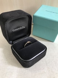 Tiffany T wire 18k 鑽石線戒 0.2ct.