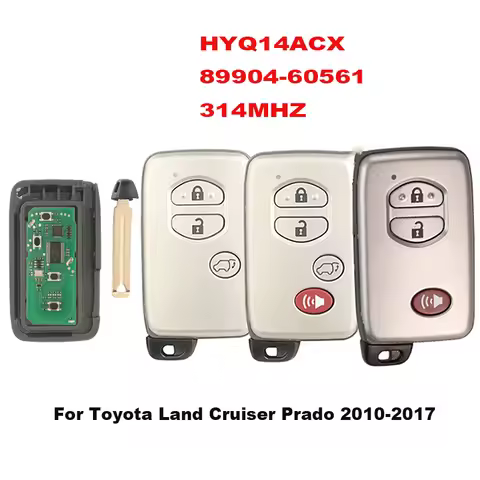 jingyuqin Remote Car Key For Toyota Land Cruiser Prado 2010-2017 Smart Key 89904-60561 314Mhz HYQ14A