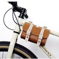 Retro Front Bag Mountain Bike Bicycle Bag Folding Bike Bag Cycling Bag Equipment Road Bike Multi-Purpose Storage Bag