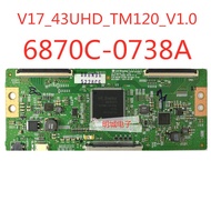 6870C-0738A Original TCON Board 6870C 0738A V17_43UHD_TM120_V1.0 6870C- 0738A TV T-CON Logic Board for 43inch 49inch 55inch