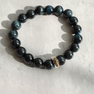 藍虎眼石貔貅吞金生肖轉運14KGF手鏈