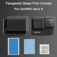 Sunnylife Gopro Hero 9 Tempered Glass Film Combo Lens Film Front Back Screen Protector GoPro Hero 9 Black Accessories