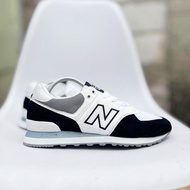 Sepatu Joging Nb 574 White Black / Putih Hitam / Sepatu Running
