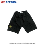 GIO APPAREL | STNE ISLND Short Pants Cargo Canvas Twill New Patch Junior Imported
