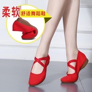 Square Dance Shoes Women Canvas Shoes Adult Four Seasons Red Dance Shoes Dance Shoes Low Heel Soft S