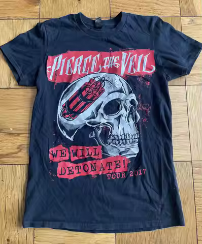 Pierce The Veil We Will Detonate! Tour 2017 Black T Shirt Size S Small Anvil Tag