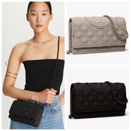 Tory Burch FLEMING MATTE CHAIN WALLET CROSSBODY BAG 菱格鏈條銀包手袋