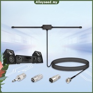 ✥Alloyseed✥【High Quality】 Universal Car Stereo AM FM Dipole Antenna FM Radio Antenna FM Sheep Horn A