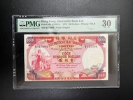 （揸叉B315504）有利銀行1974年壹佰元 MERCANTILE BANK LIMITED 1974 $100
