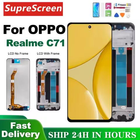 Display for Oppo Realme C71 LCD RMX5303 LCD Display Touch Panel Sensor Digitizer Assembly For Oppo r