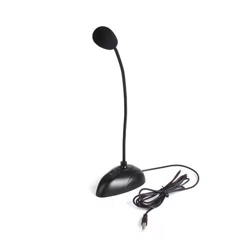 New 3.5mm Jack Plug Mini PC Microphone Studio Speech Mic Stand Holder for PC Desktop Notebook #21230