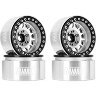 INJORA 1.9 Beadlock Wheel Deep Dish Negative Offset 10.4mm Wheel Rim for 1/10 RC Crawler Auto Axial 