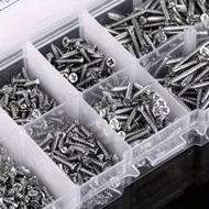 100/620/800pcs Premium Iron M2M3M4 Self-Tapping Screw Assortment Kit, M2M3M4 Assortment Screw Kit, S