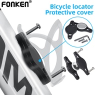 Fonken Bicycle Airtag Tracker Holder Airtag Protective Cover Anti-Lost Airtag Locator Case