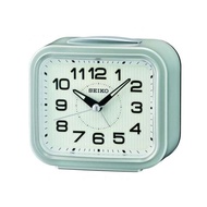 [Powermatic] Seiko QHK050SN Digital Metallic Silver Color White Dial Bedside Alarm Clock Qhk050S