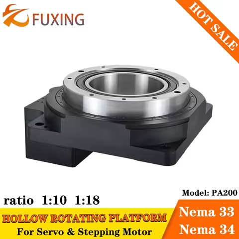 High-Precision 200mm Hollow Rotating Platform Planetary Gearbox Reducer For 750w Servo Motor Nema34 