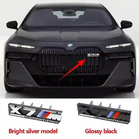For BMW XM2 XM3 XM4 X5M XM6 M7 F48 G01 E84 E83 F39 F10 F30 G11 Exterior Accessories 3D ABS M Logo Ca