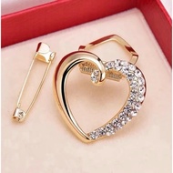Brooch under brooch ring pinRing brooch hijab scarf women's accessories