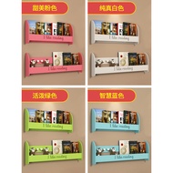 ST-🚢Kindergarten Shelf Bookshelf Children's Wall Picture Book Bedside Bedroom Punching Simple Magazine Wall Hanging