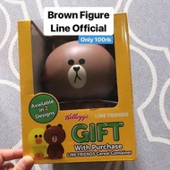 BROWN LINE FRIENDS FIGURE ORIGINAL KELLOG'S