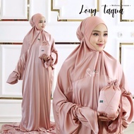 Long Taqwa Overalls Cover The Chin Plain Silk Material Premium Size Jumbo Telekung Long Travel Suitable For Adult Parents Ori Raisa