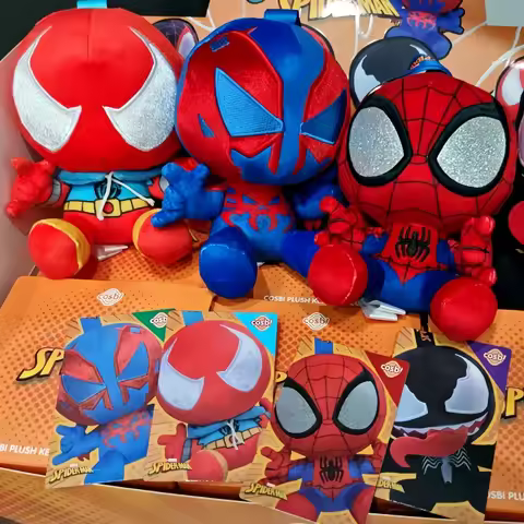 Hot Marvel Spider Man New Original Kawaii Cosbi Blind Box Bag Pendants Keychain Venom Kids Cute Birt