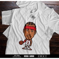 NBA Basketball Allen Iverson Chibi Clothing Distro T-Shirt