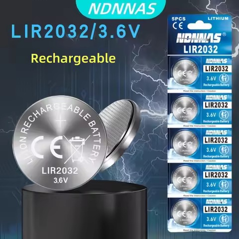 2-50PCS LIR2032 Rechargeable Battery 2032 Lithium charging Can Replace CR2032 for watches