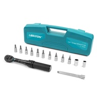 LIBRATON Bike Torque Wrench 1/4'', 1-6Nm, 0.05 Nm Micro, Torque Wrench Drive Click Torque Wrench Set