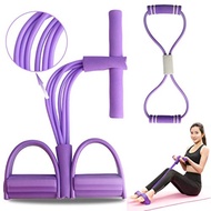 In Stock Six-Tube Upgraded Sit-Up Abdominal Yoga Fitness Resistance Band Multi-Functional Foot Pedal