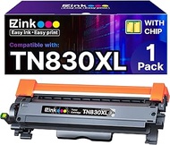 E-Z Ink Compatible Toner Cartridge Replacement for Brother TN830 TN830XL TN 830 Toner Cartridges to 