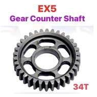 EX5 ENGINE GEAR - 34T (ST) 23421-GN5 /// EX5 LAMA HIPOWER HIGH POWER HP GEAR LOWER COUNTER SHAFT FIR