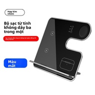 Cục Sạc Không Dây 3-trong-1 15W Sạc Nhanh cho iPhone Tai Nghe và Đồng Hồ Apple