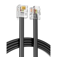 5M Quality 4C Telephone E Rj11 6P4c Connector Phone Cable Pure Copper Wire For PBX Analo