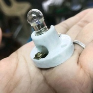 SET e10 socket with e10 bulb . for lights experiments