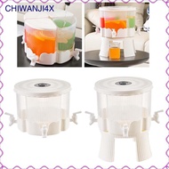 [chiwanji4x] 6L Cold Kettle Beverage Dispenser Detachable 4 Grid Rotatable for Daily Use