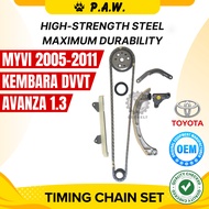 (158L) Perodua Myvi, Kembara DVVT, Toyota Avanza K3-VE 1.3 GloBelt Timing Chain Set (DH017)