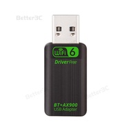 AX900M Wireless Network Card WiFi6 Bluetooth 5.3 Receiver USB Adapter Dual Band 2.4G&5GHz Driver Fre