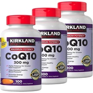Kirkland Signature Coenzyme Q10 300mg, 100 Softgels (3 Packs)