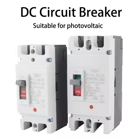 Solar Molded Case DC Circuit Breaker MCCB Overload Protection Switch Protector Solar Photovoltaic PV
