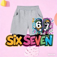 Big Boy Shorts Children Casual Loose Shorts Boy Sports Shorts Cartoon 6 7 (SIX SEVEN) Boy Shorts Mid