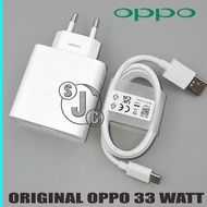 CHARGER ORIGINAL OPPO SUPER VOOC FAST 33 WATT ADAPTOR CHARGER TYPE C